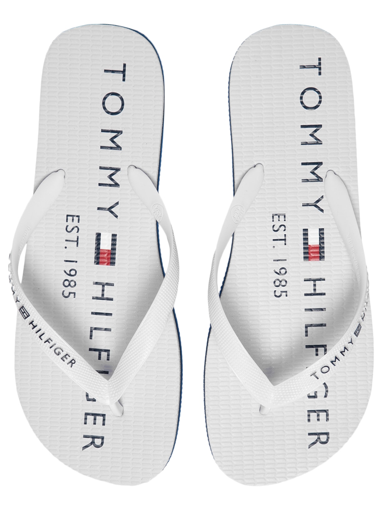 Chinelo Masculino Simon 34R Rubber Branco Tommy Hilfiger