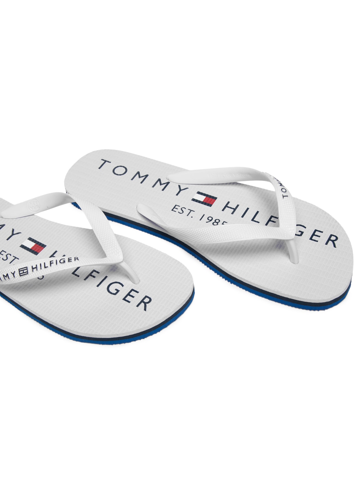 Chinelo Masculino Simon 34R Rubber Branco Tommy Hilfiger
