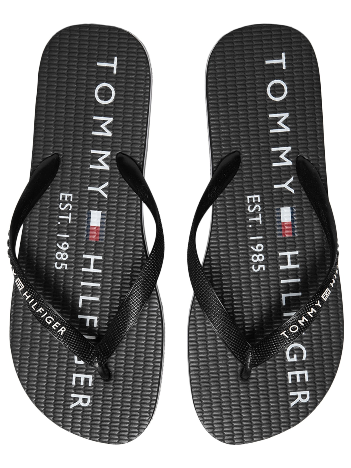 Chinelo Masculino Simon 34R Rubber Preto Tommy Hilfiger
