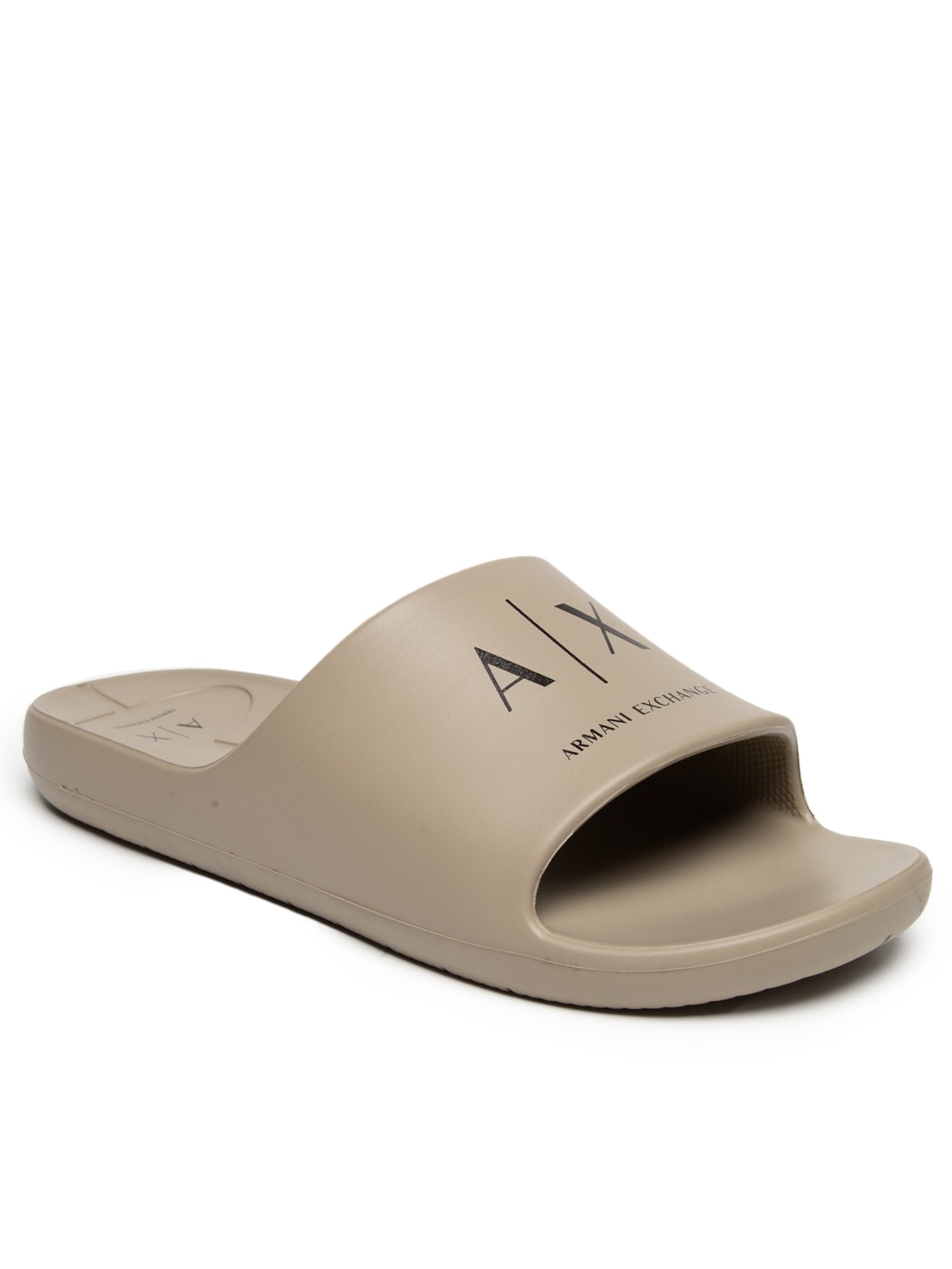 Chinelo Masculino Slide AX Bege Armani Exchange