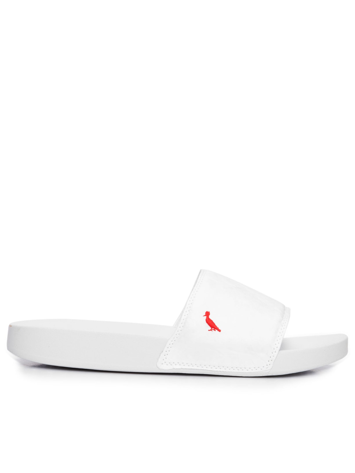 Chinelo Masculino Slide Lettering - Branco
