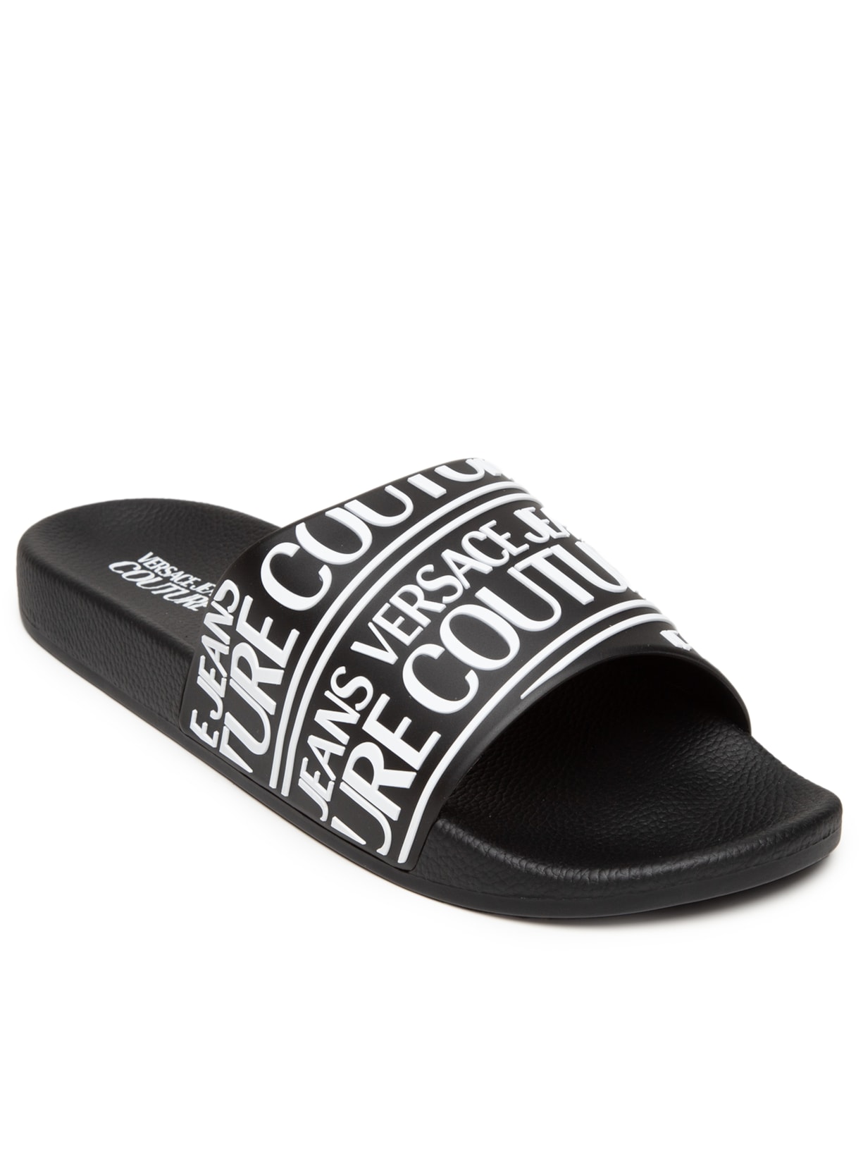Chinelo Masculino Slide Preto Versace Jeans Couture