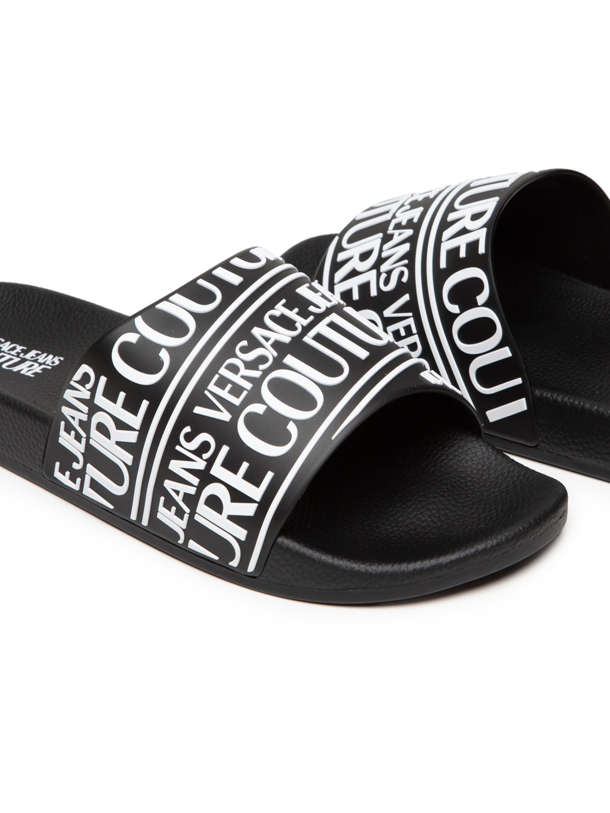 Chinelo Masculino Slide Preto Versace Jeans Couture