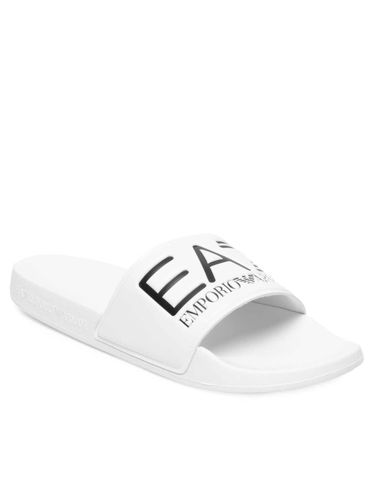 Chinelo Masculino Slide Scarpa Piatta Branco Ea7 Emporio Armani