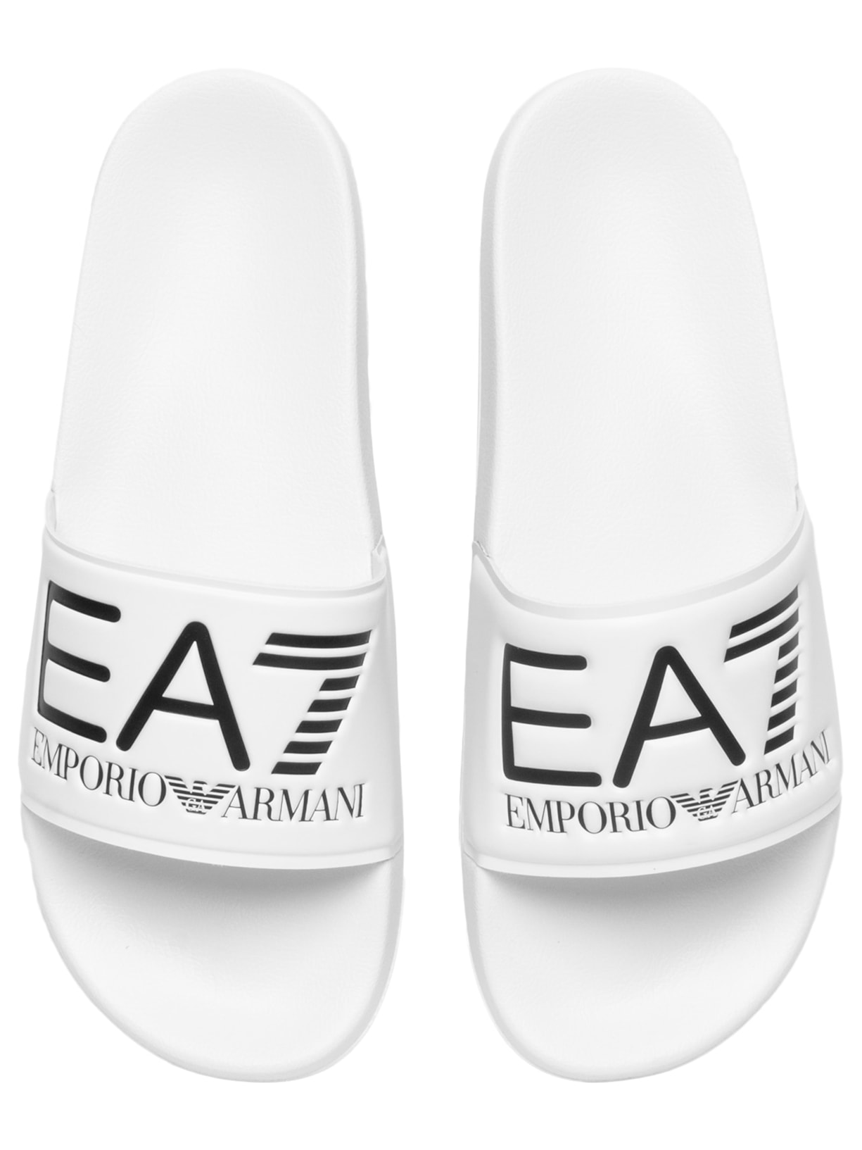 Chinelo Masculino Slide Scarpa Piatta Branco Ea7 Emporio Armani