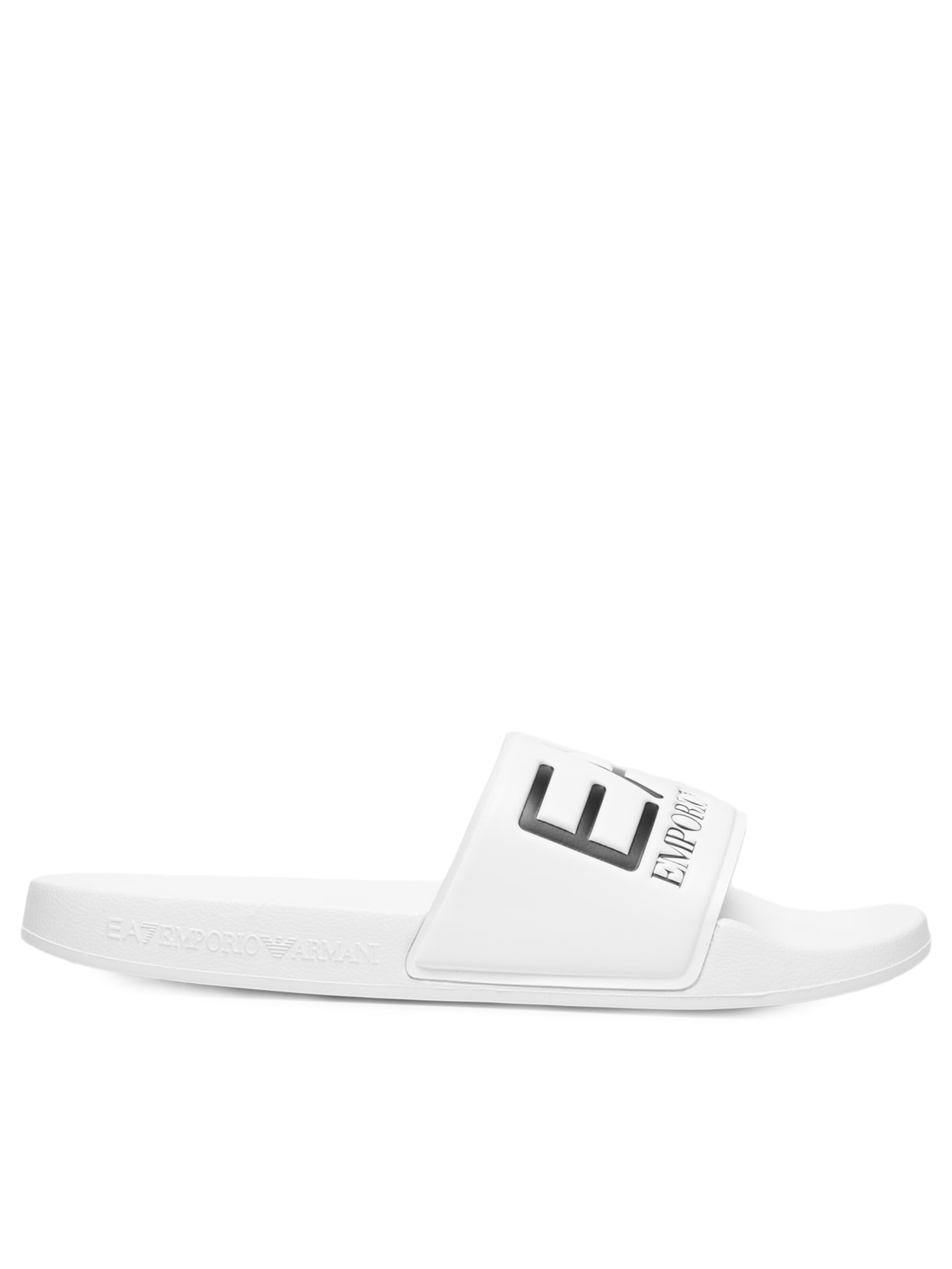 Chinelo Masculino Slide Scarpa Piatta Branco Ea7 Emporio Armani
