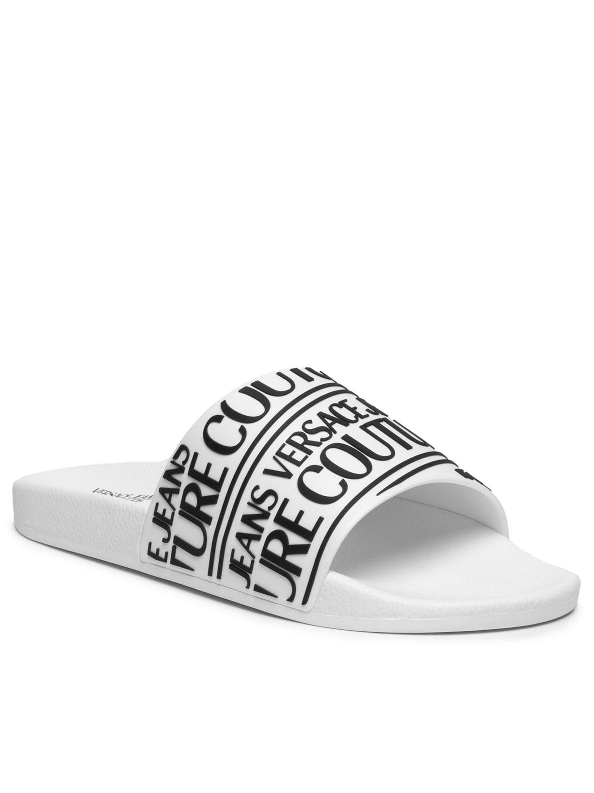 Chinelo Masculino Vjc Fondo Slide Logo Stp Branco Versace Jeans Couture