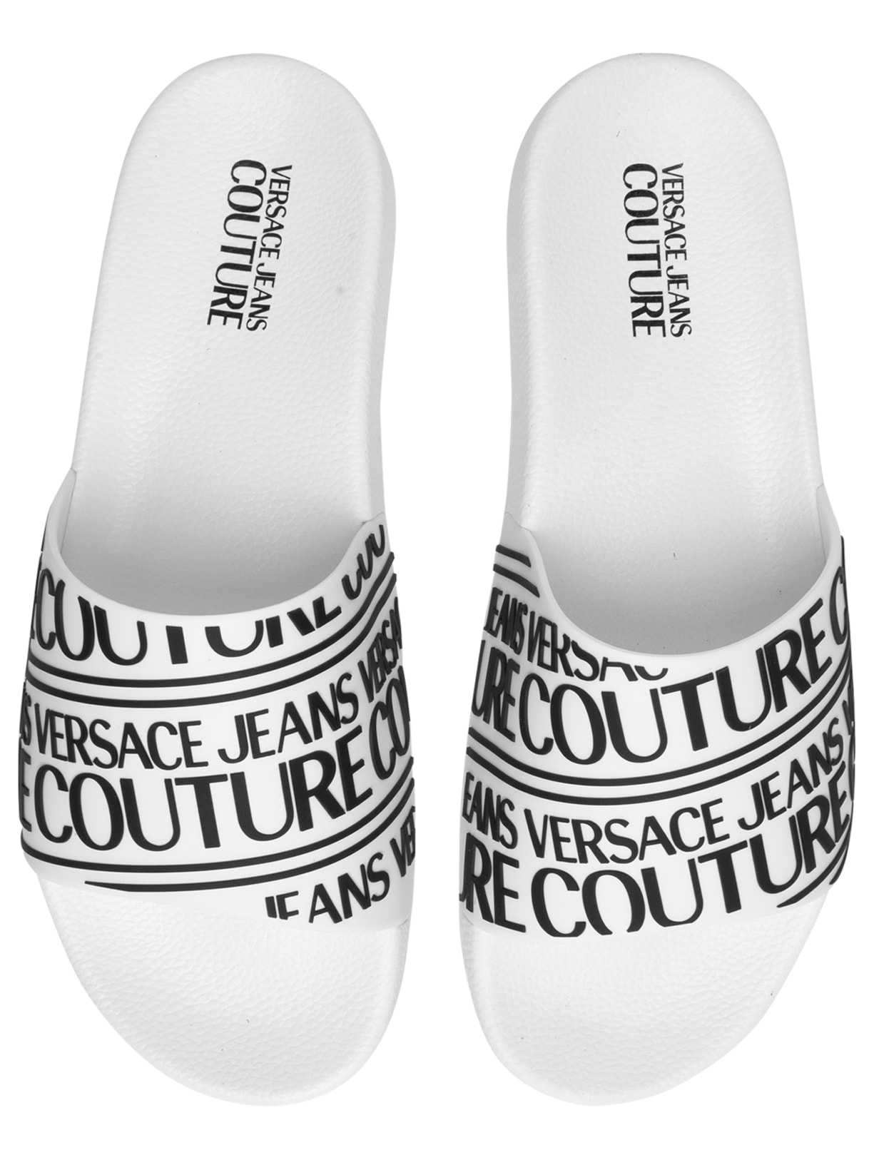 Chinelo Masculino Vjc Fondo Slide Logo Stp Branco Versace Jeans Couture