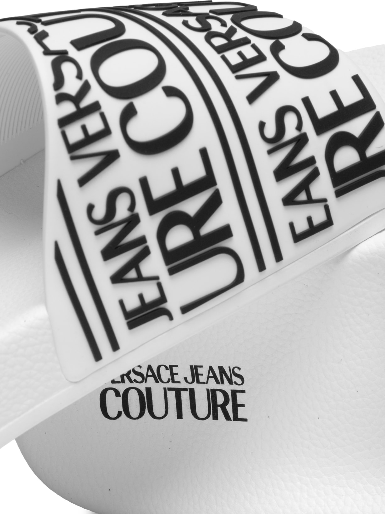 Chinelo Masculino Vjc Fondo Slide Logo Stp Branco Versace Jeans Couture