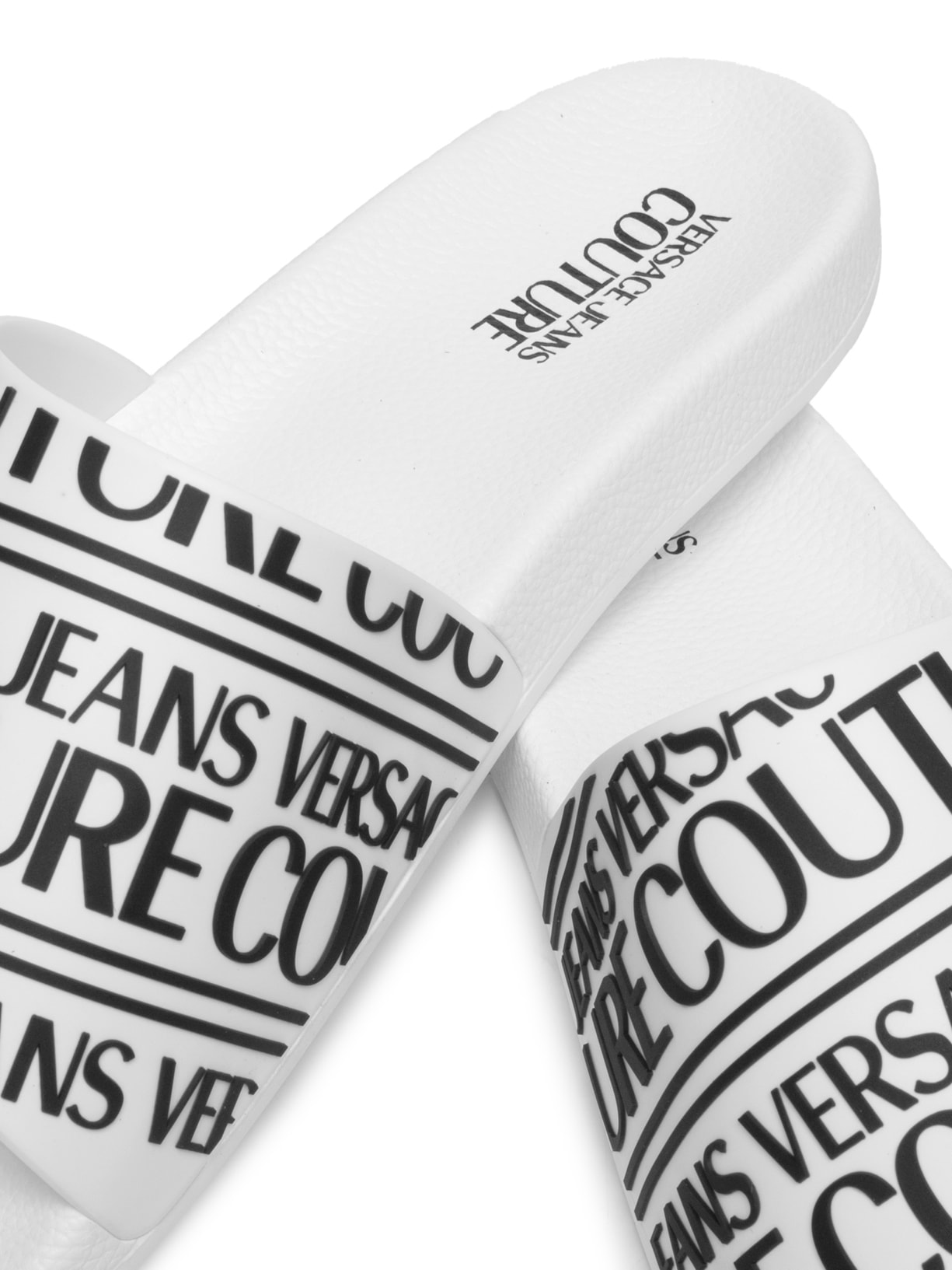 Chinelo Masculino Vjc Fondo Slide Logo Stp Branco Versace Jeans Couture