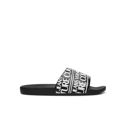 Chinelo Masculino Vjc Fondo Slide Logo Stp - Preto