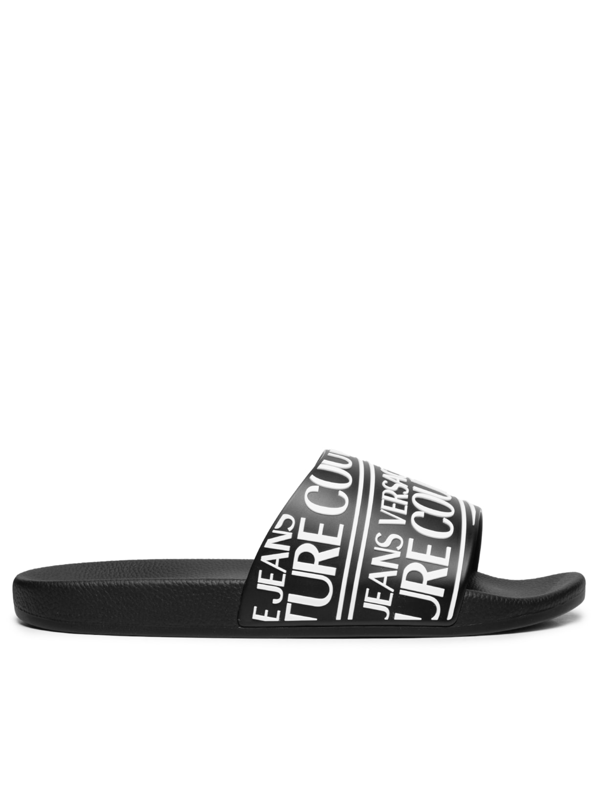 Chinelo Masculino Vjc Fondo Slide Logo Stp - Preto