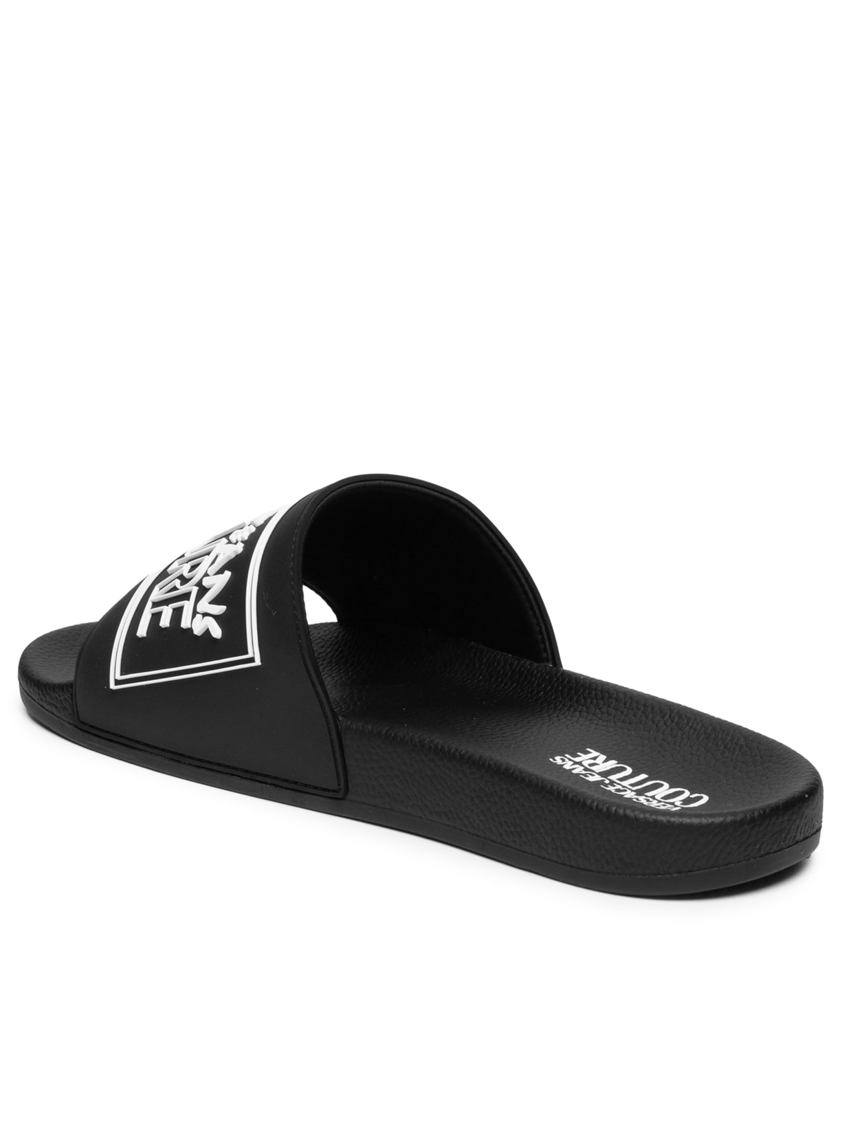 Chinelo Masculino Vjc Fondo Slide SQ3 Emblem Preto Versace Jeans Couture