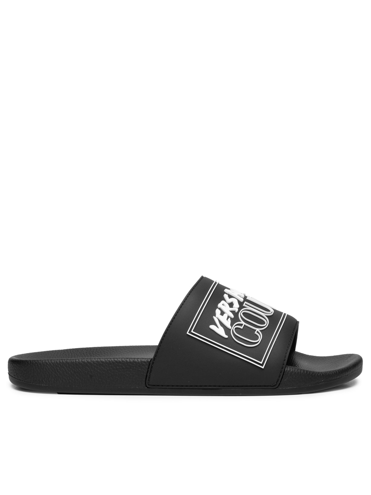 Chinelo Masculino Vjc Fondo Slide SQ3 Emblem Preto Versace Jeans Couture