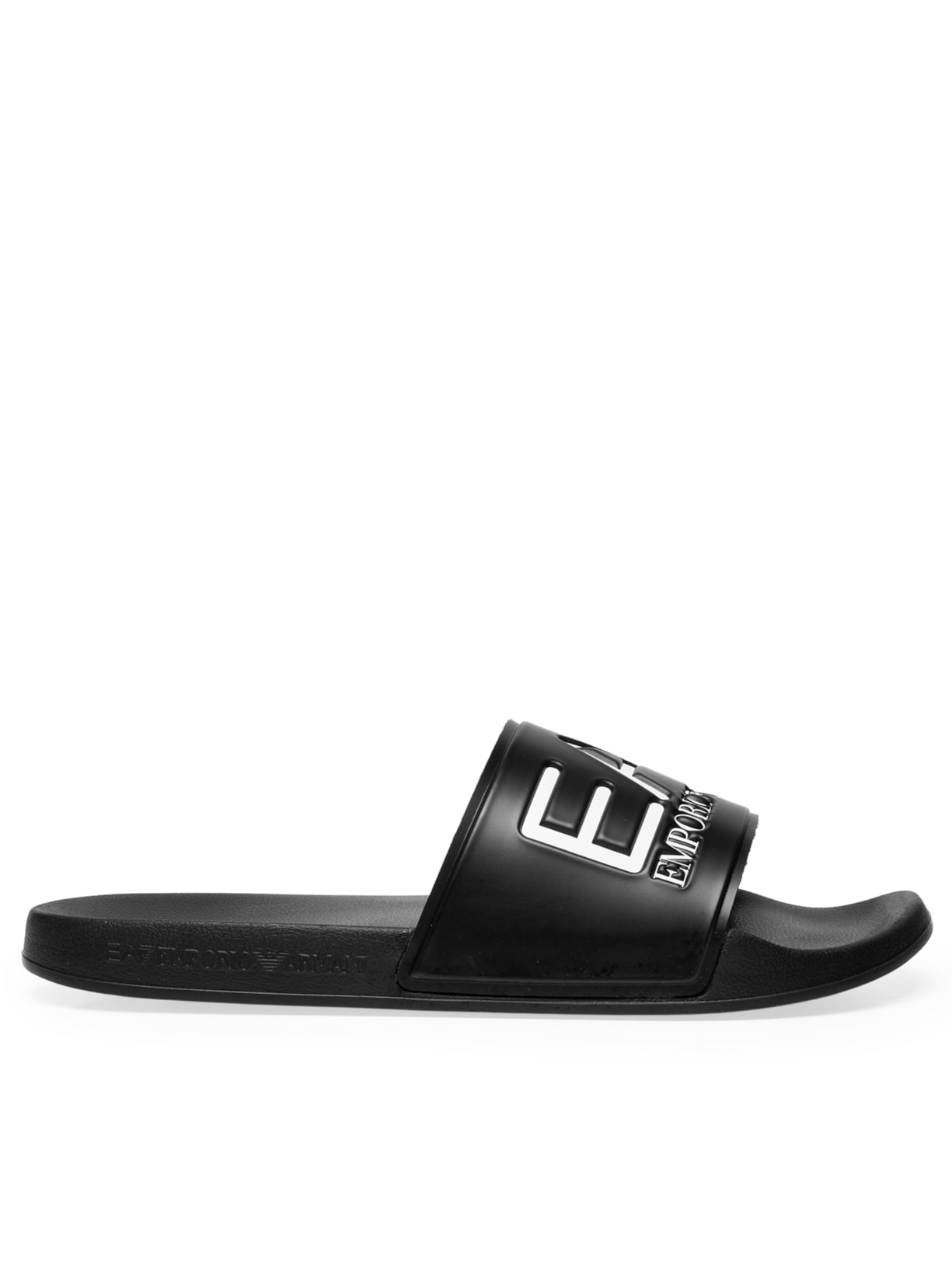 Chinelo Slide Masculino Scarpa Piatta Preto Ea7 Emporio Armani