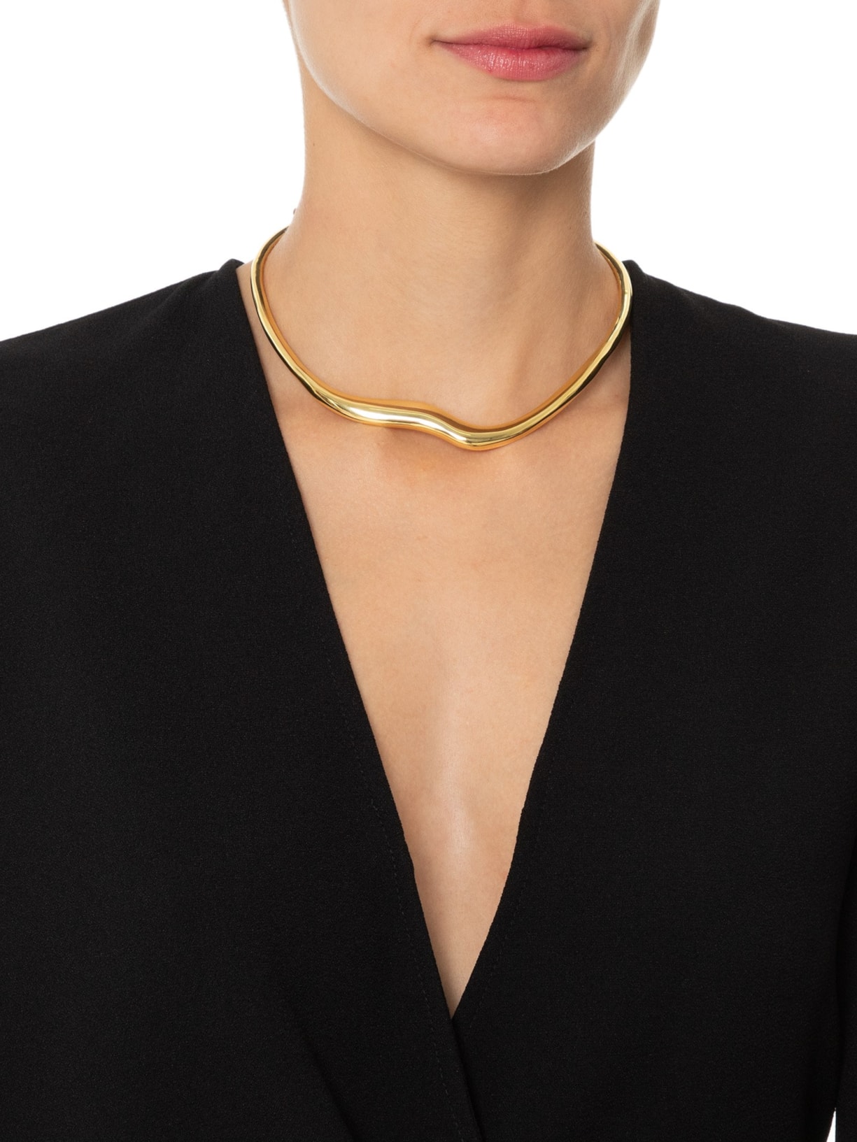 Choker Feminina New Orgnic Dourado  Andressa Delamuta