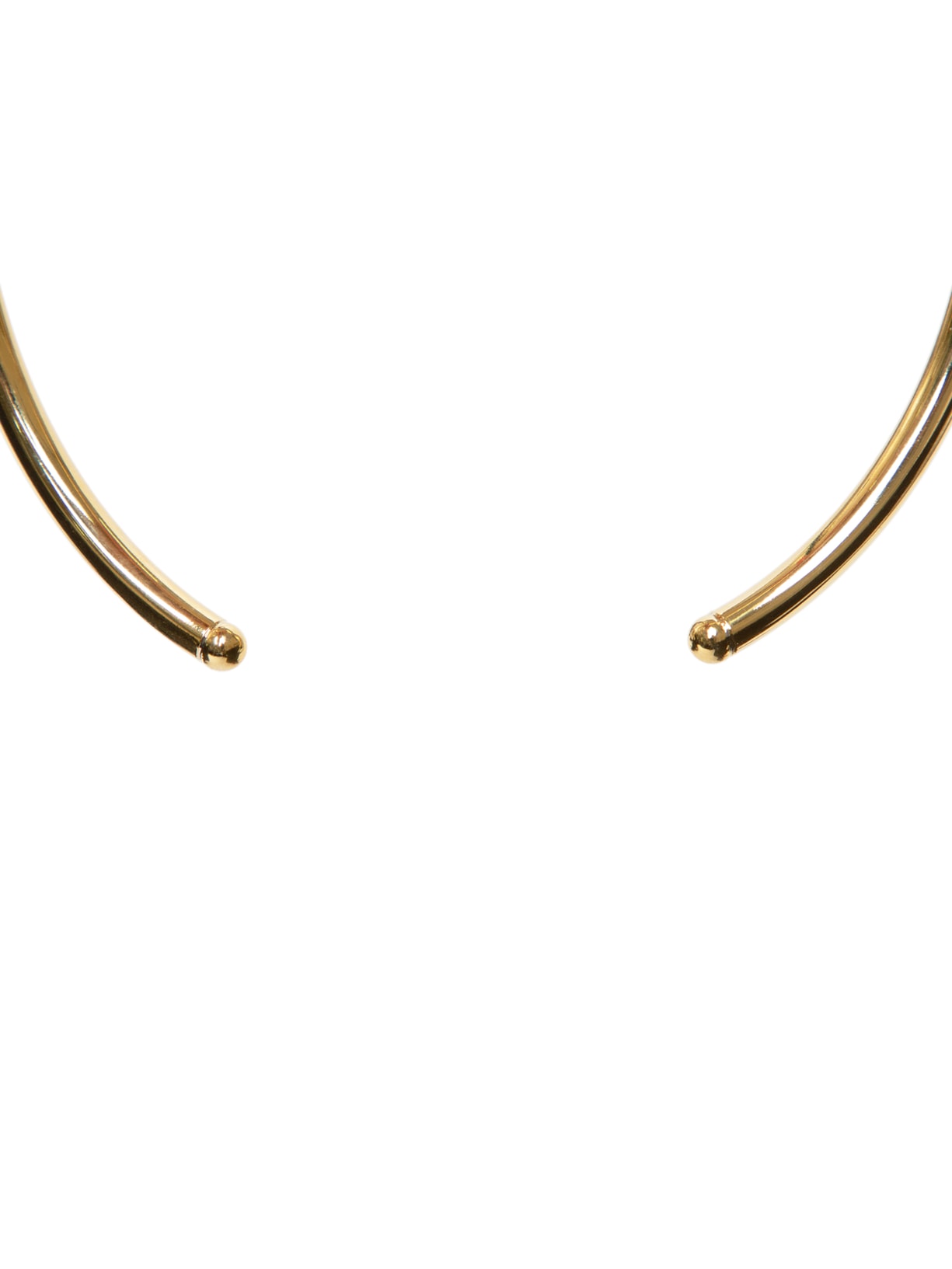 Choker Feninina Tubo Metal Dourado Nádia Gimenes