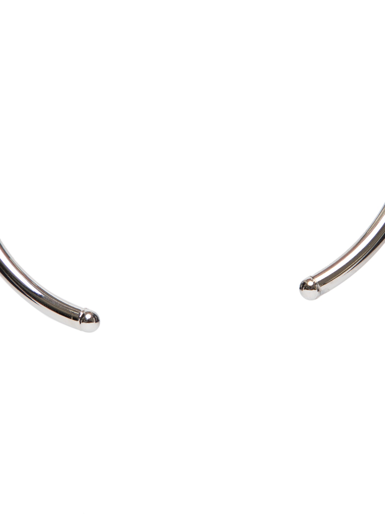 Choker Feninina Tubo Metal Prata Nádia Gimenes