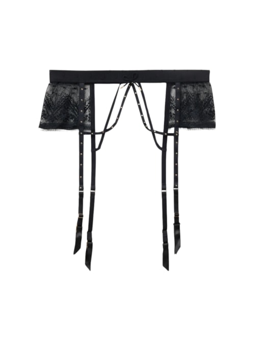 Cinta Liga Flirt Fearlessly - Preto