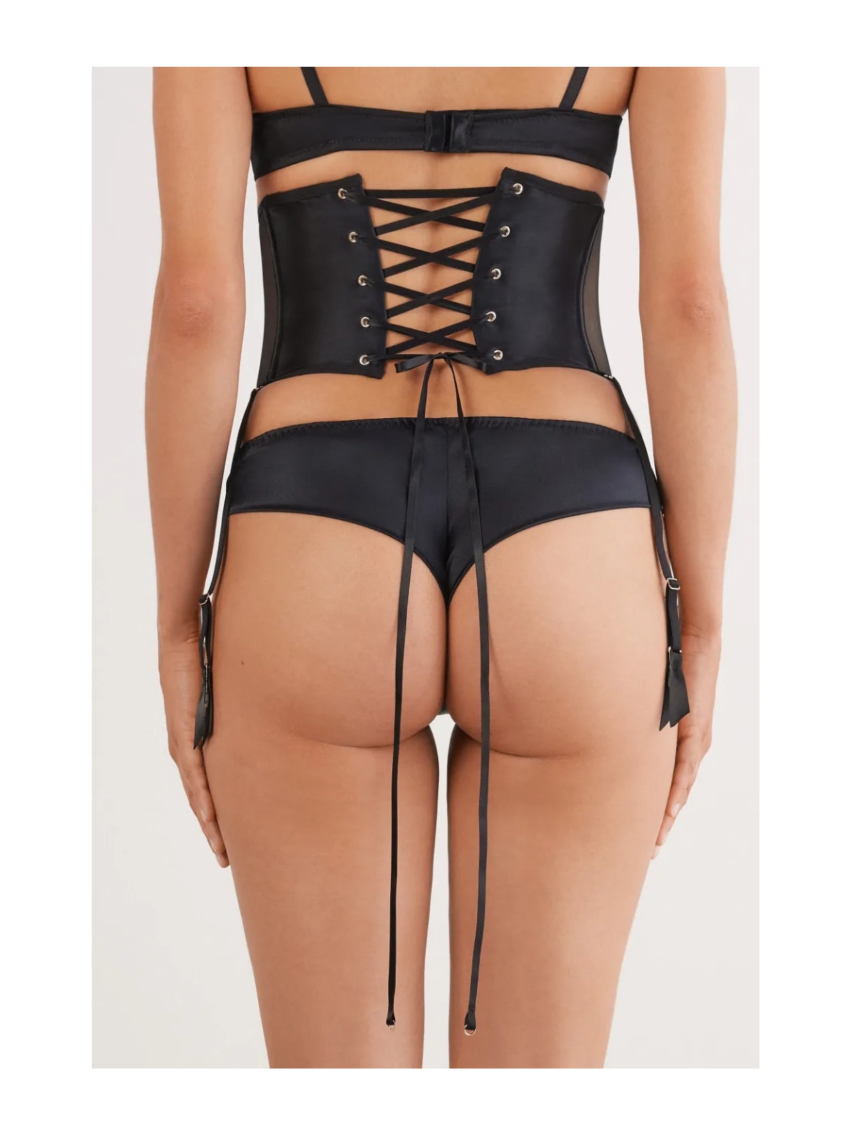 Cinta Liga Handcrafted Luxury Preto Intimissimi