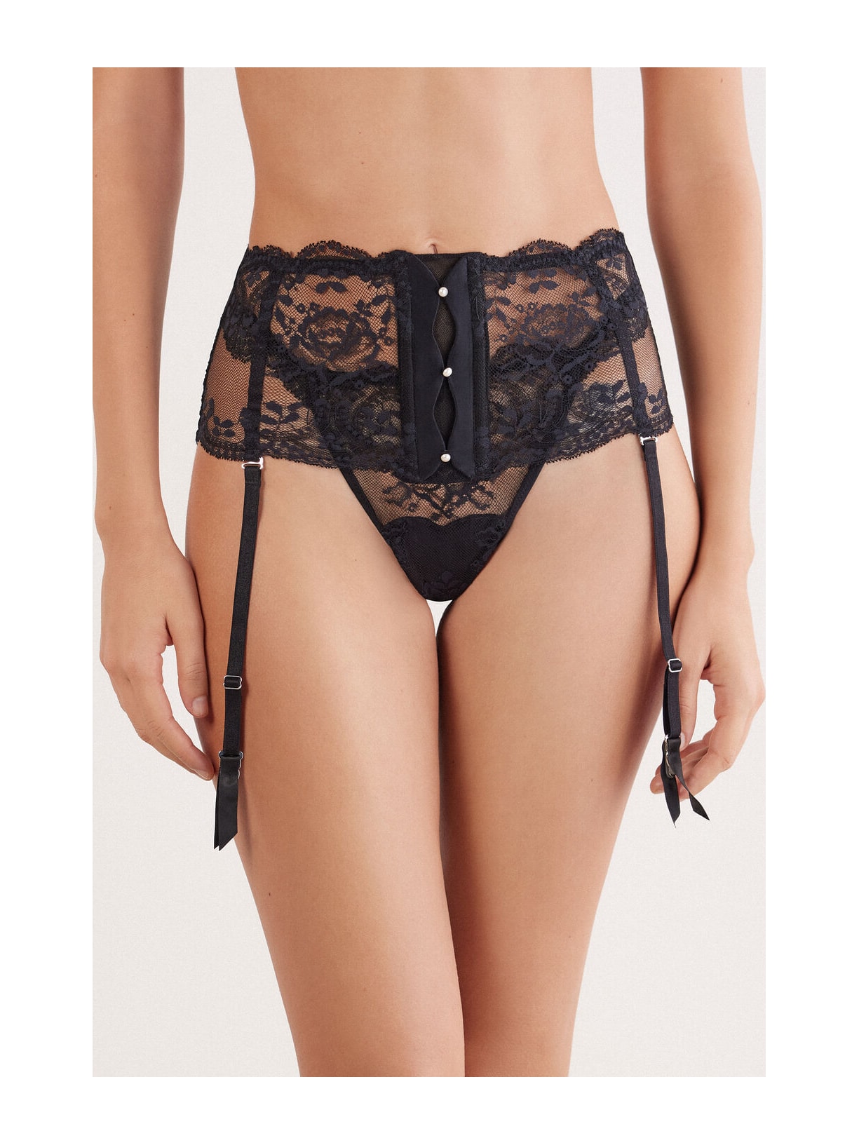 Cinta Liga La Vie En Rose Preto Intimissimi