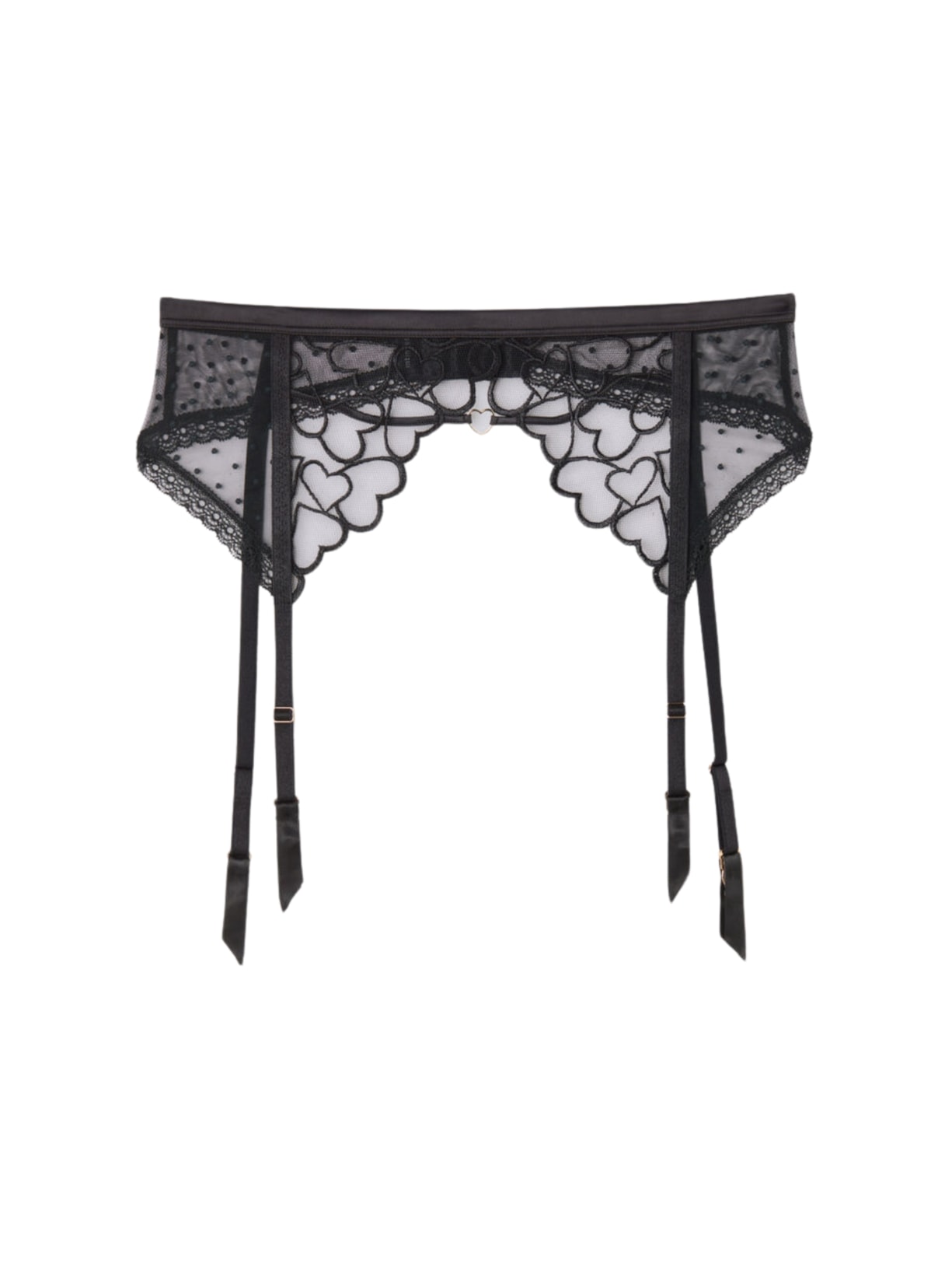 Cinta Liga Queen Of Hearts - Preto