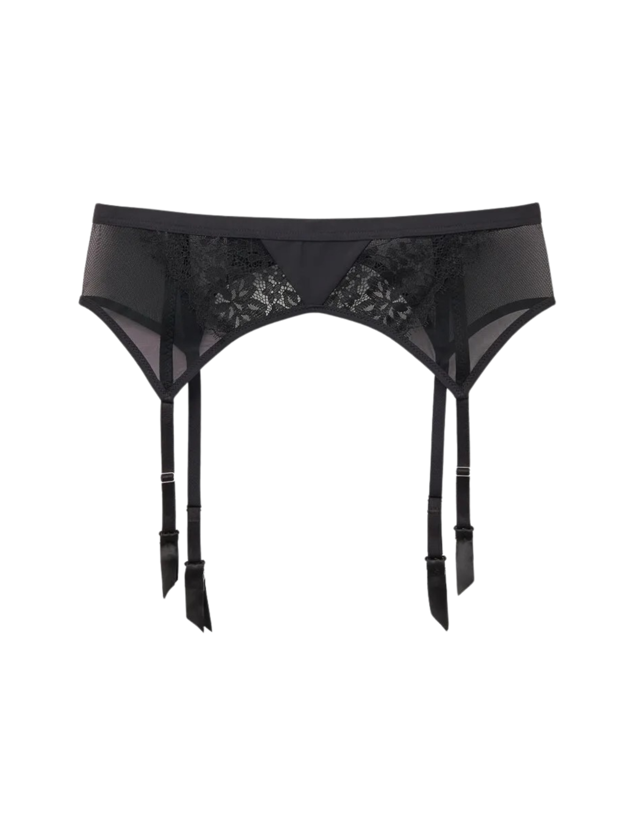 Cinta Liga Sheer Glamour - Preto