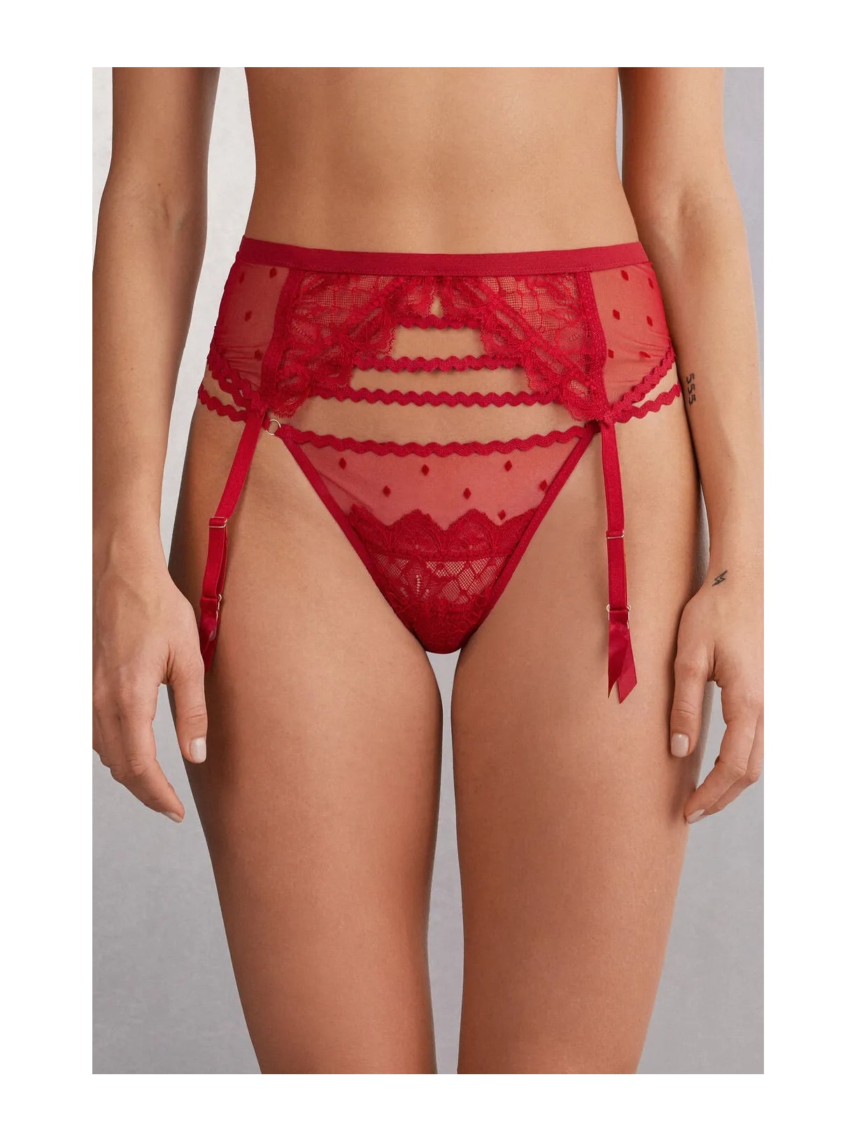 Cinta Liga Winter Of Love Vermelho Intimissimi