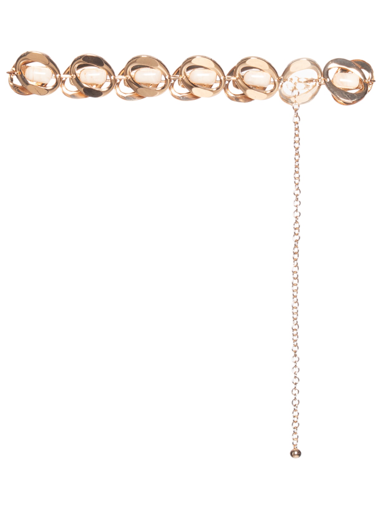 Cinto Corrente Feminino Com Pedras - Dourado