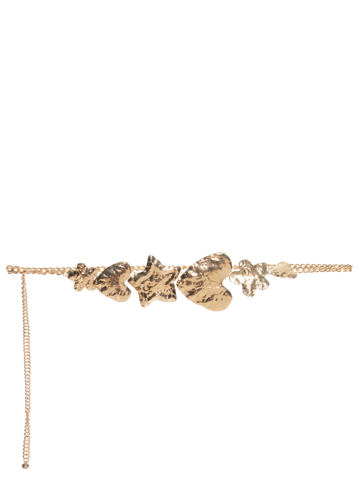 Cinto Corrente Feminino Coração E Estrela - Dourado