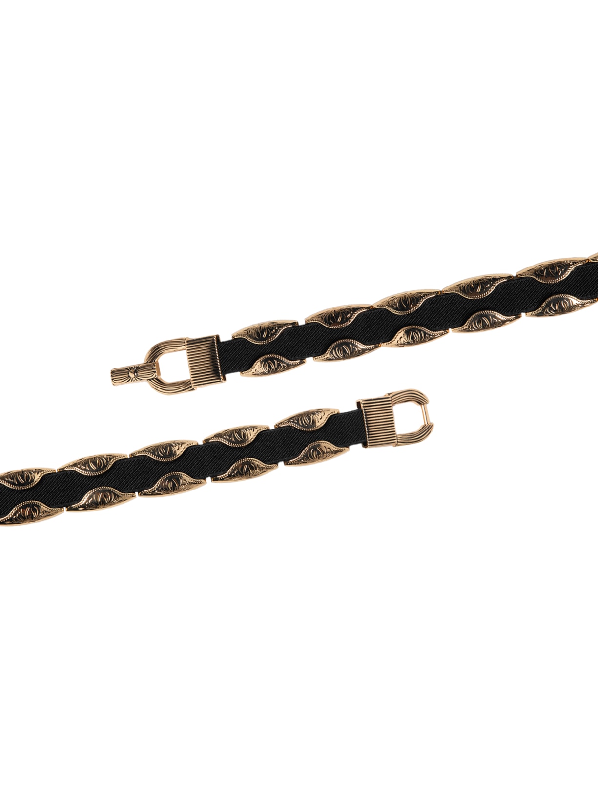 Cinto Elástico Feminino Com Detalhes E Fecho Metálicos Preto Market 33