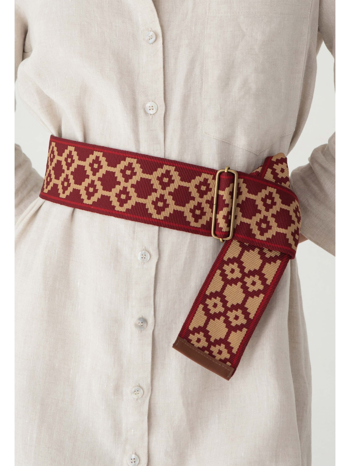 Cinto Faixa Pampa Vermelho Cabana Crafts