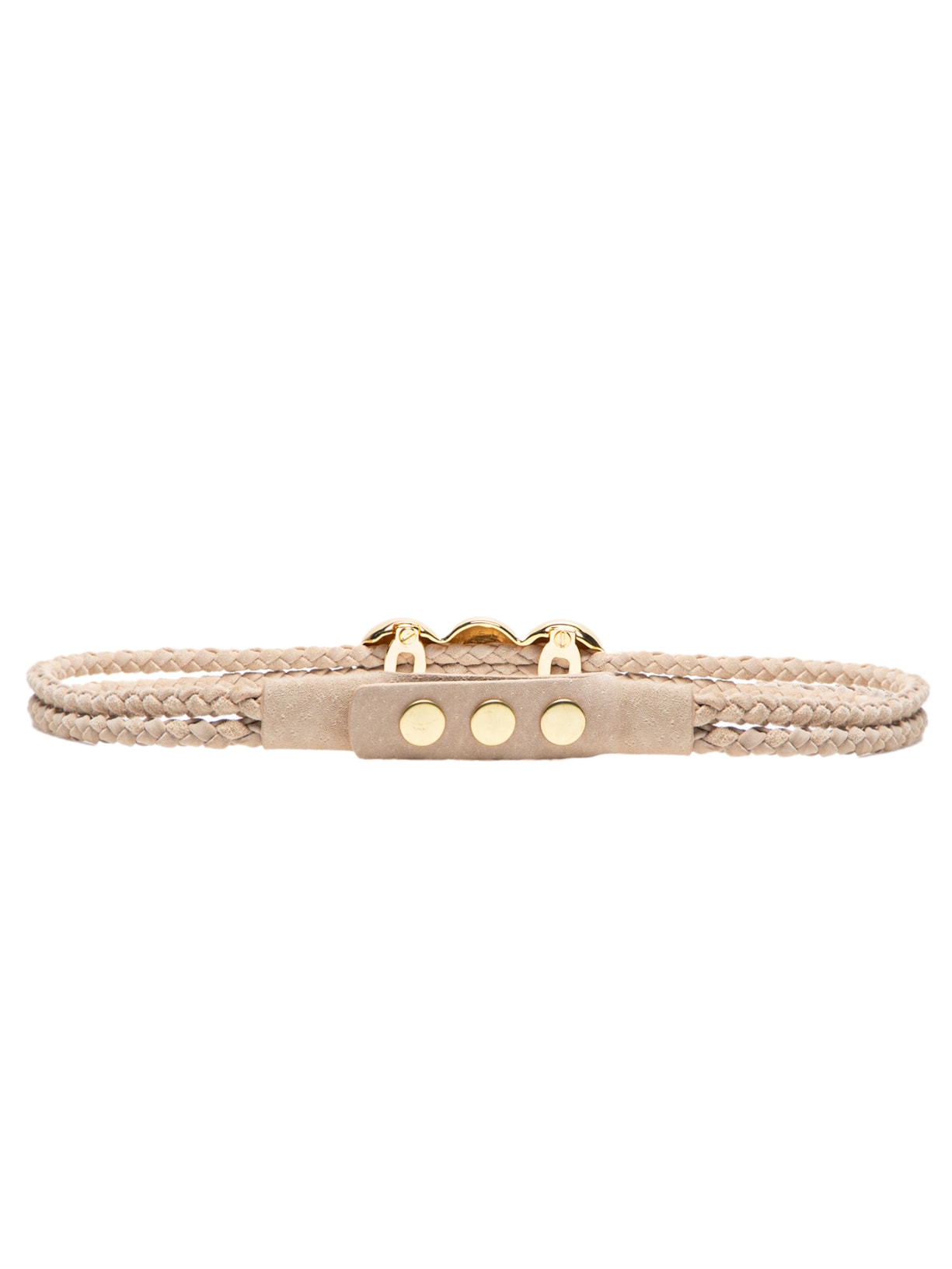 Cinto Feminino Alicia Couro Bege Le Lis