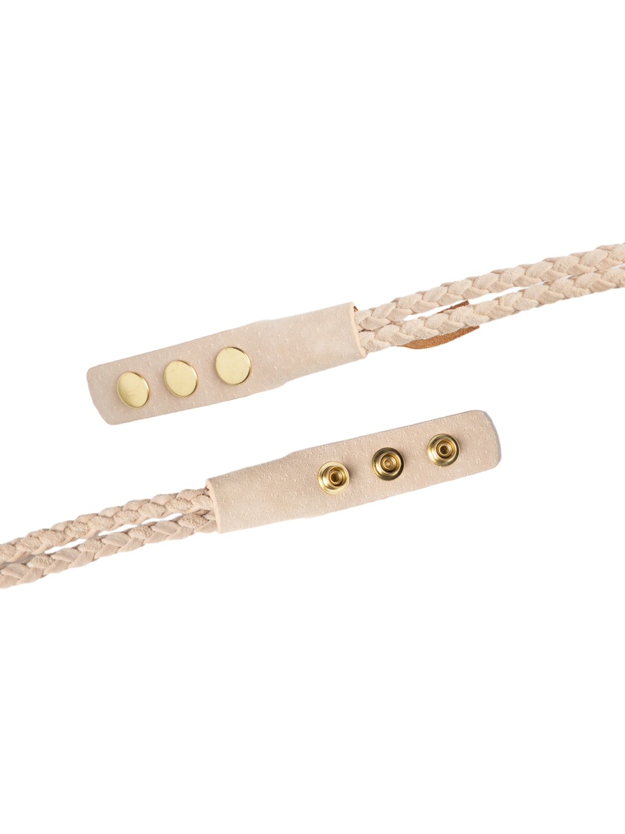 Cinto Feminino Alicia Couro Bege Le Lis
