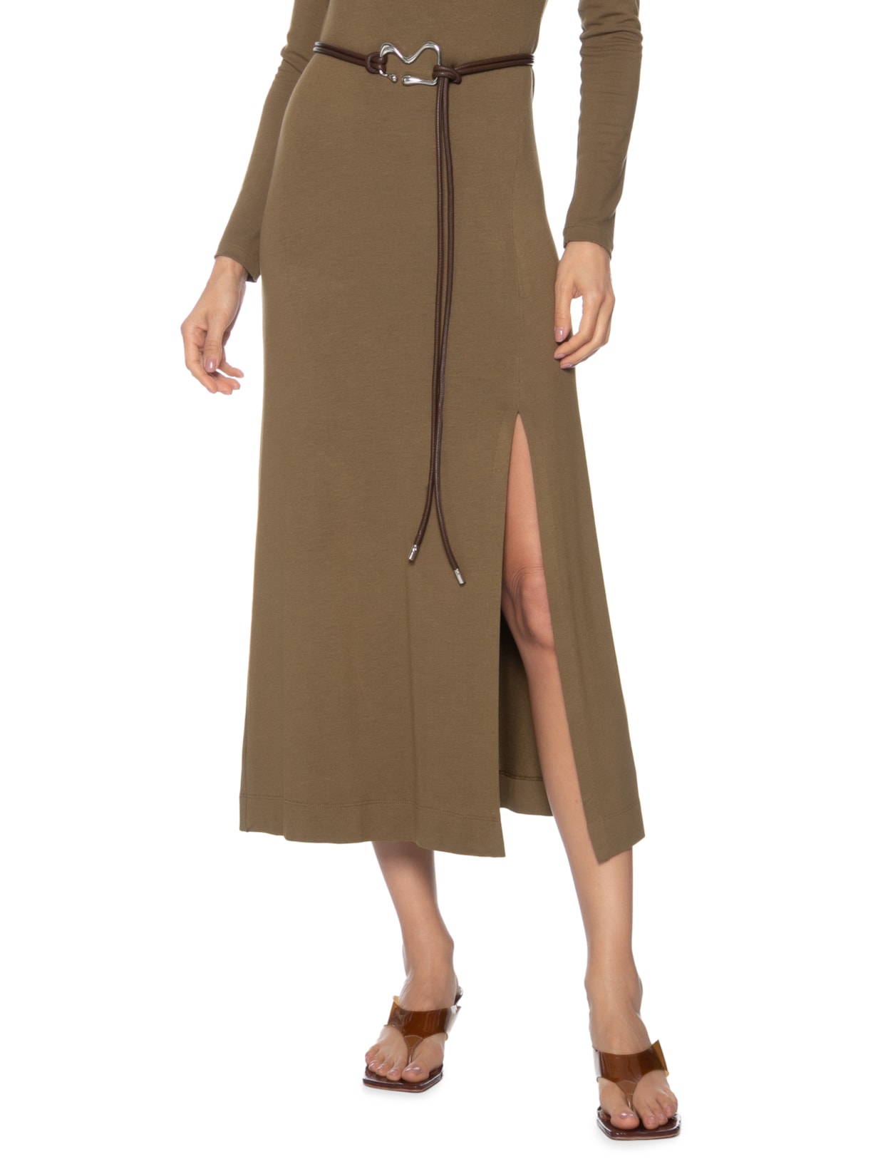 Cinto Feminino Amarração Marrom Market 33