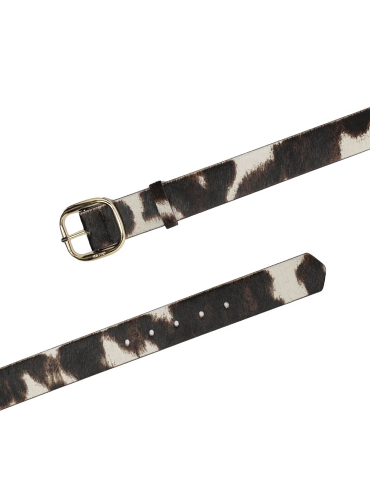 Cinto Feminino Animal Print Pelo Largo Fivela Metal Animal Print Arezzo