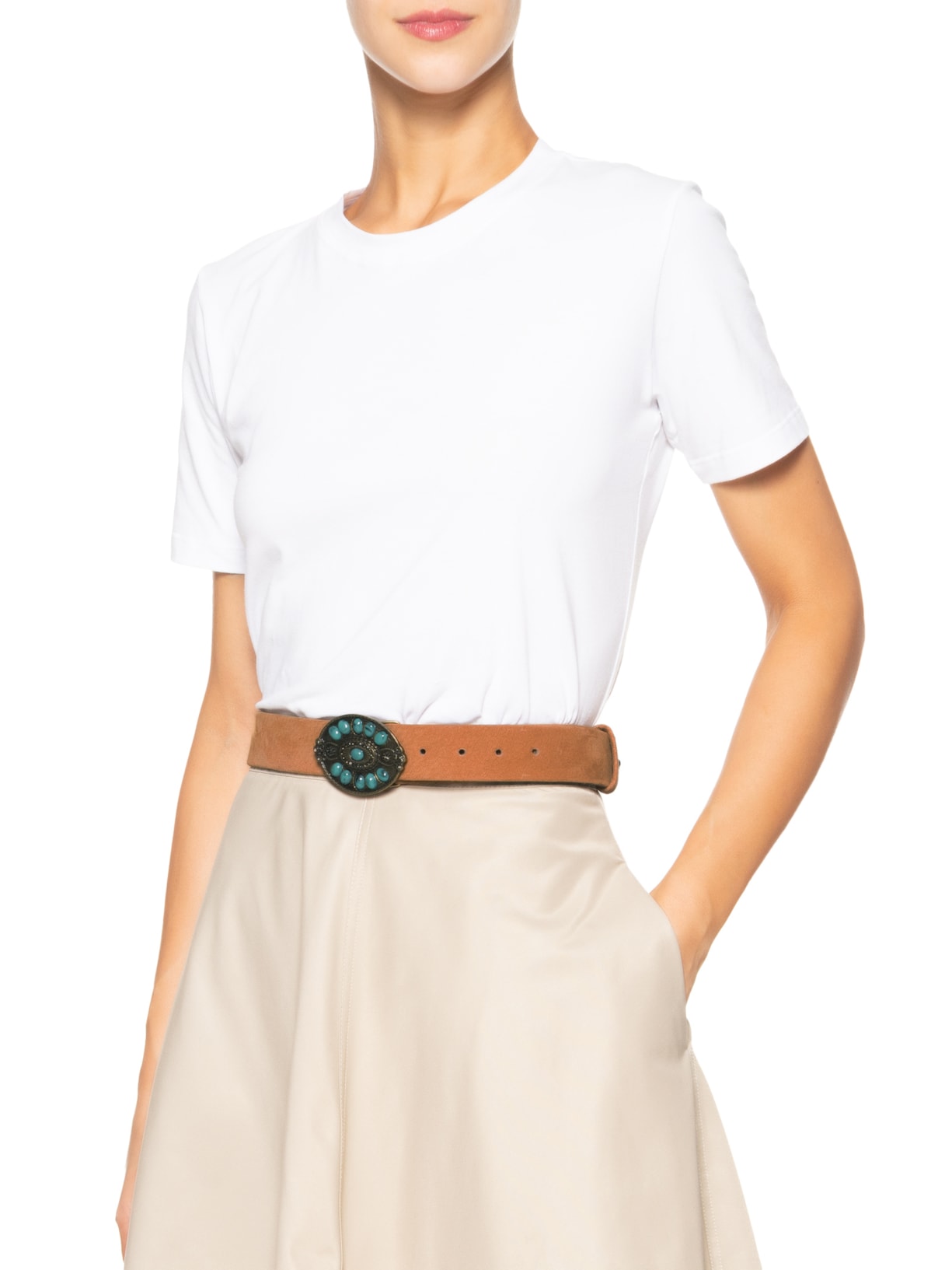 Cinto Feminino Boho Camurça Marrom Shop2gether + Fe Yamin