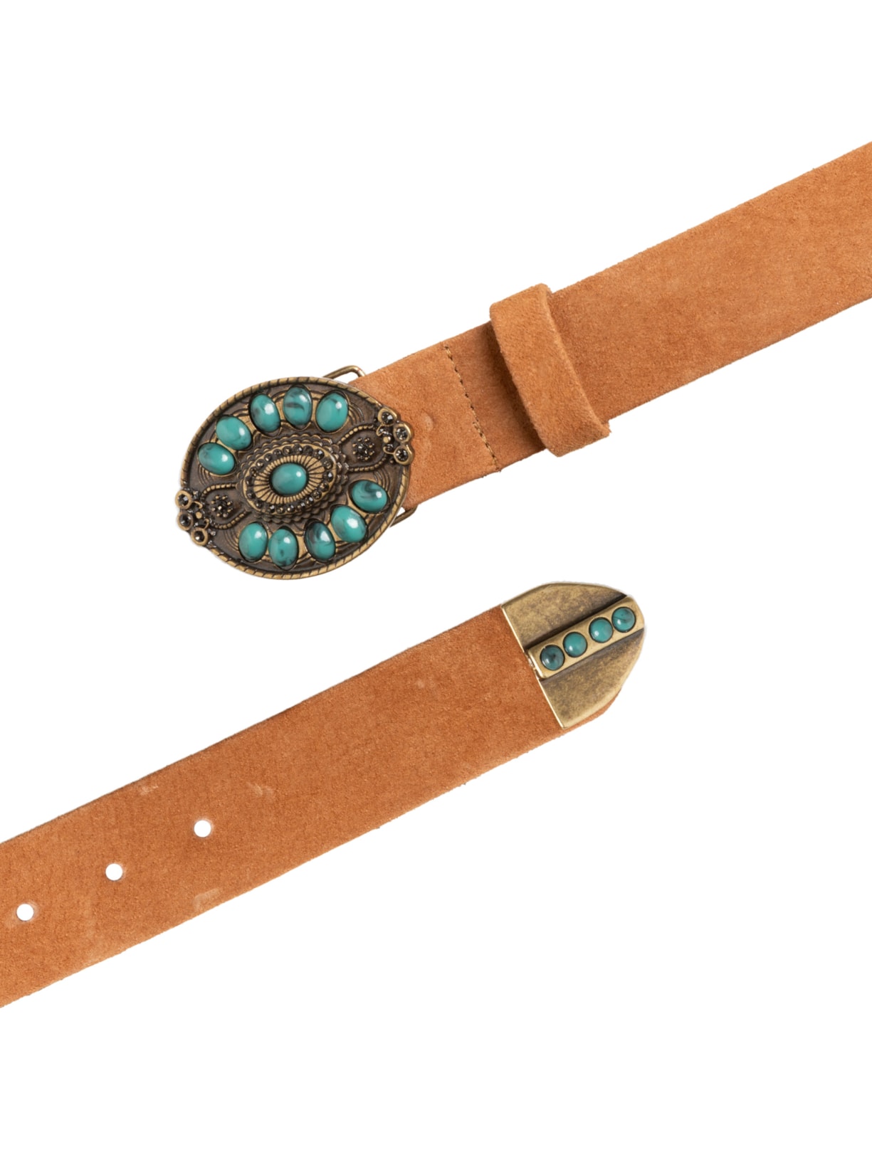 Cinto Feminino Boho Camurça Marrom Shop2gether + Fe Yamin