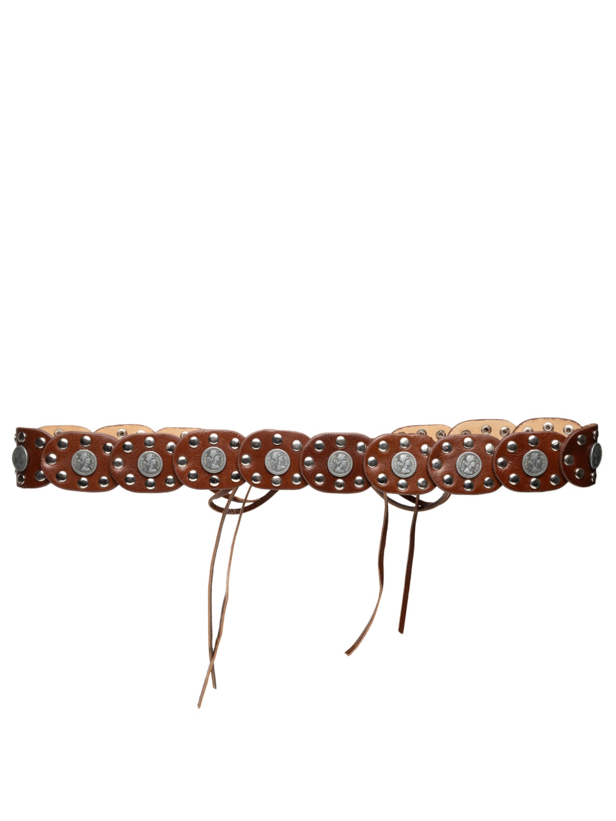 Cinto Feminino Boho Em Couro - Marrom