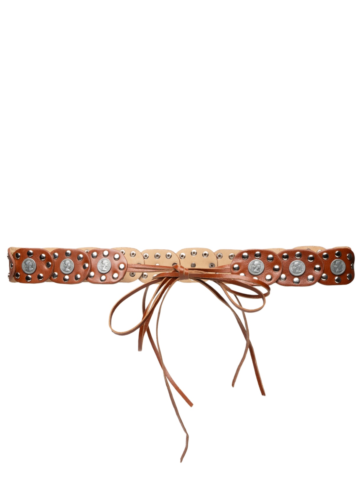 Cinto Feminino Boho Em Couro Marrom Market 33