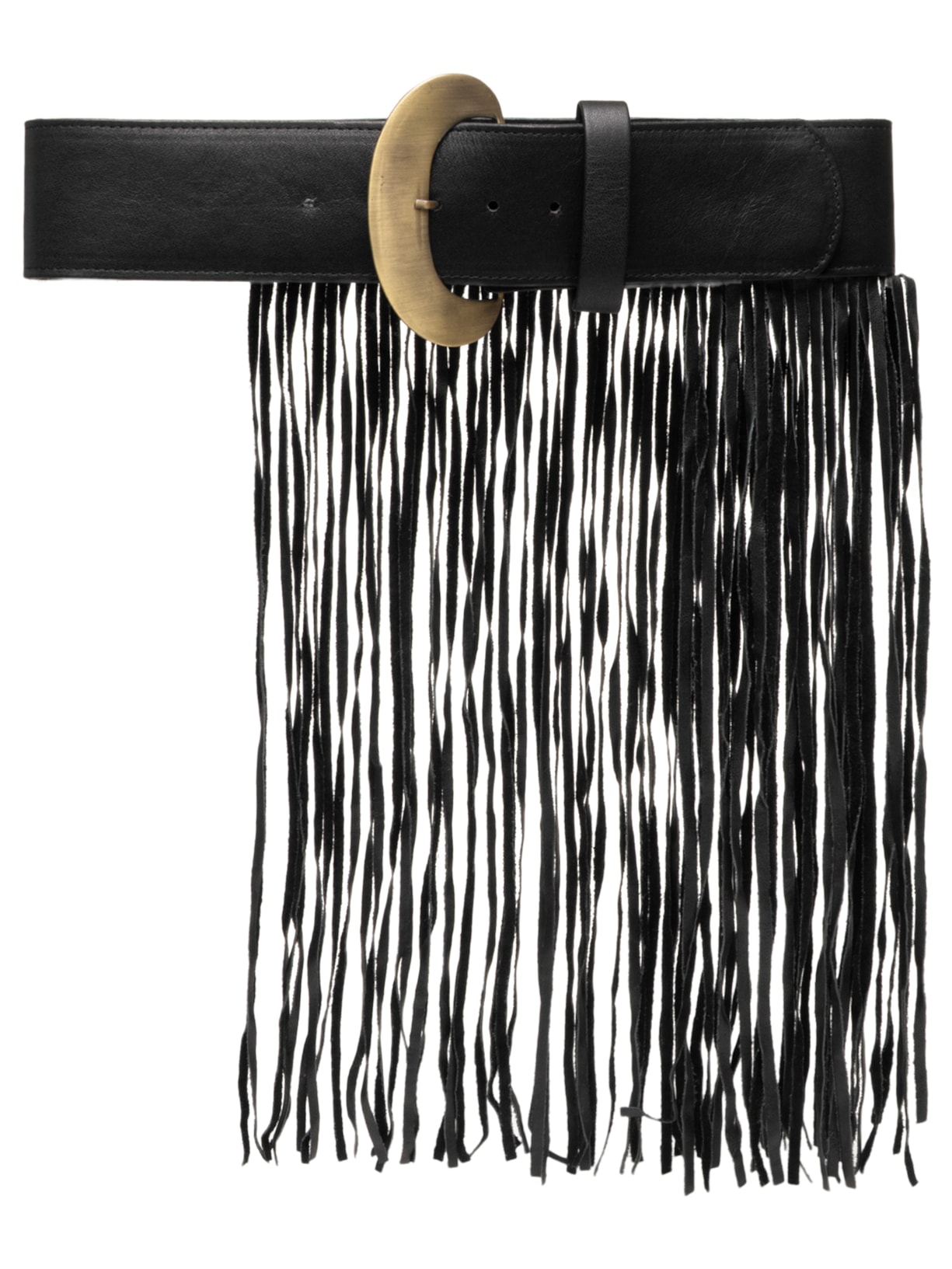 Cinto Feminino Boho Franjas - Preto