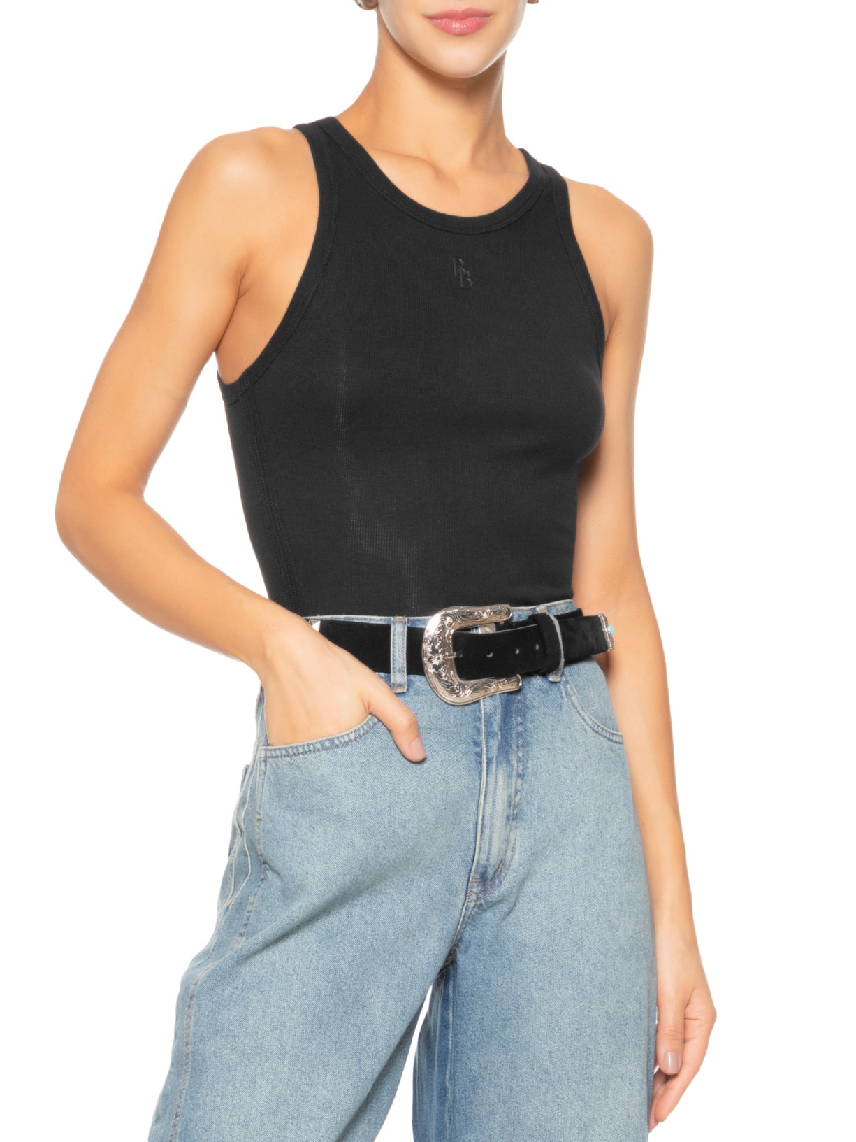 Cinto Feminino Boho Pedras Preto Shop2gether + Fe Yamin