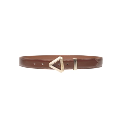 Cinto Feminino Bold Triangle - Marrom