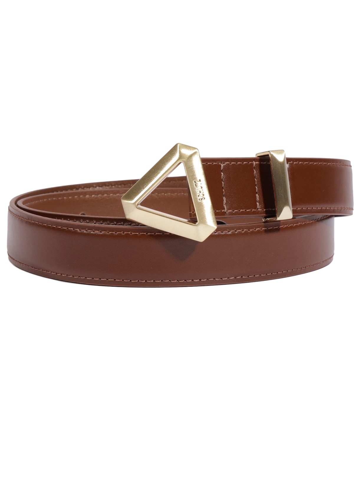 Cinto Feminino Bold Triangle Marrom Schutz