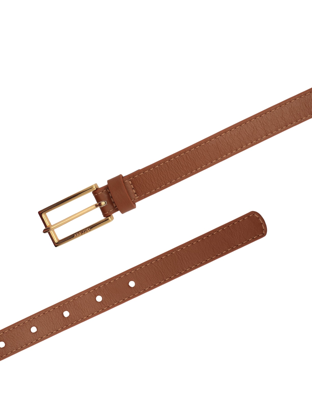 Cinto Feminino Caramelo Couro Fino Fivela Básico Marrom Arezzo