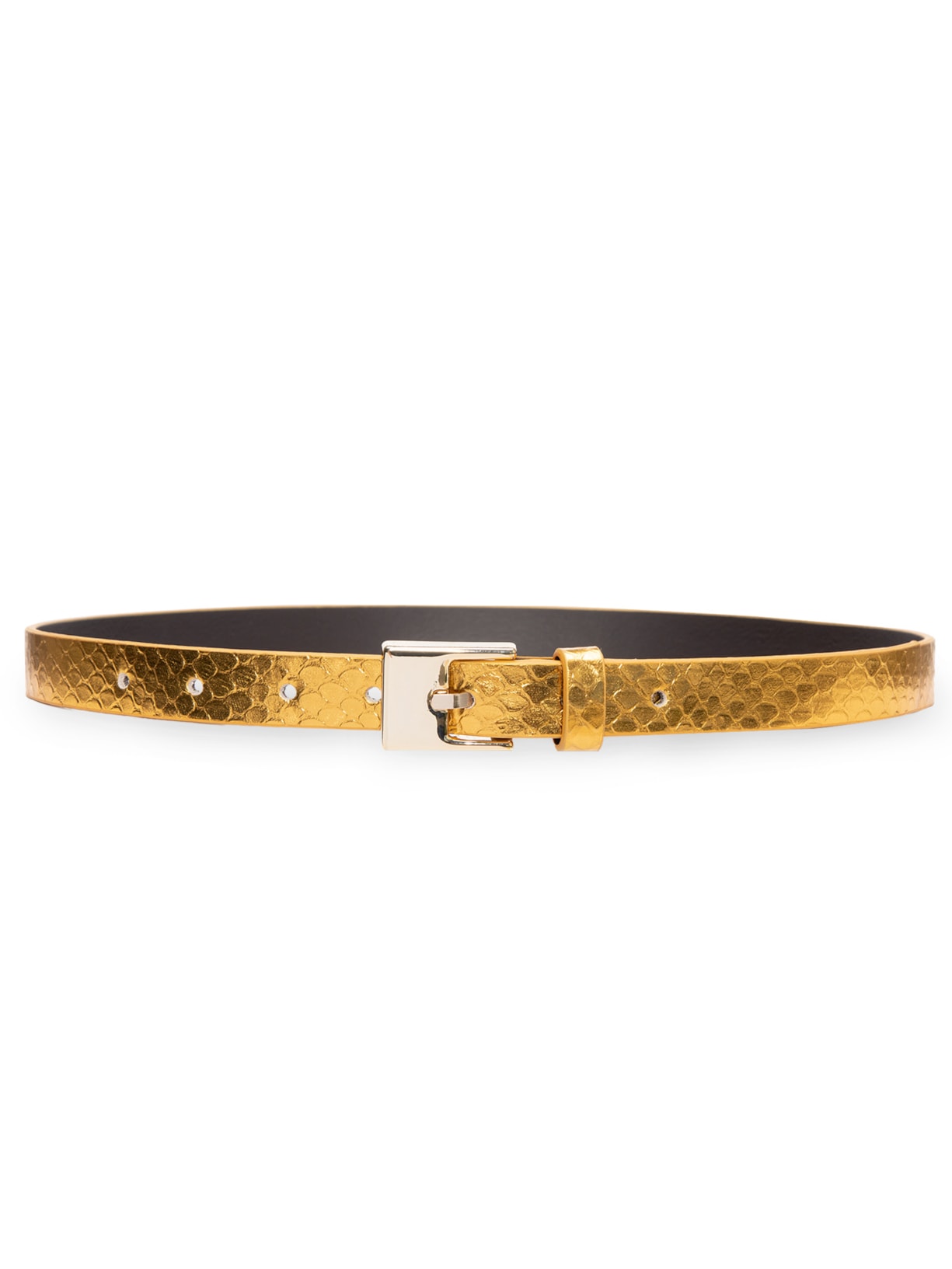 Cinto Feminino Cobra Metal - Dourado