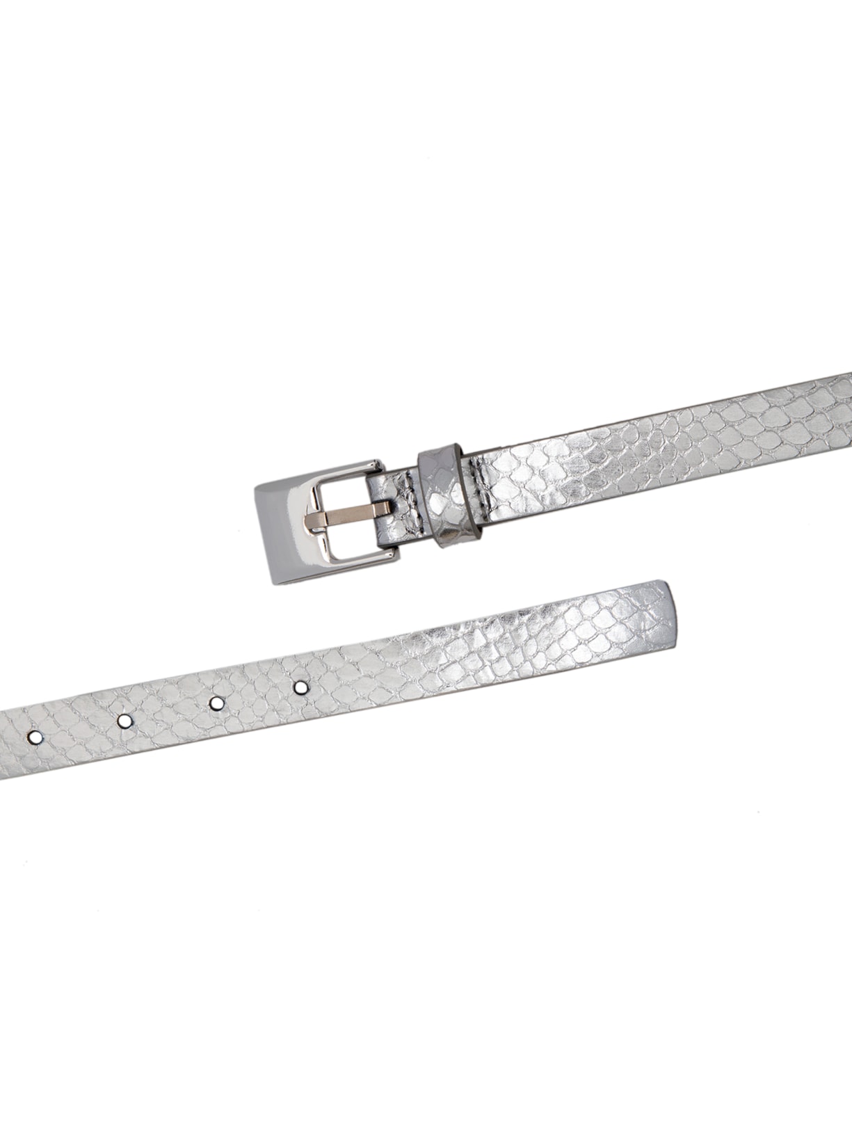 Cinto Feminino Cobra Metal Prata Luiza Barcelos