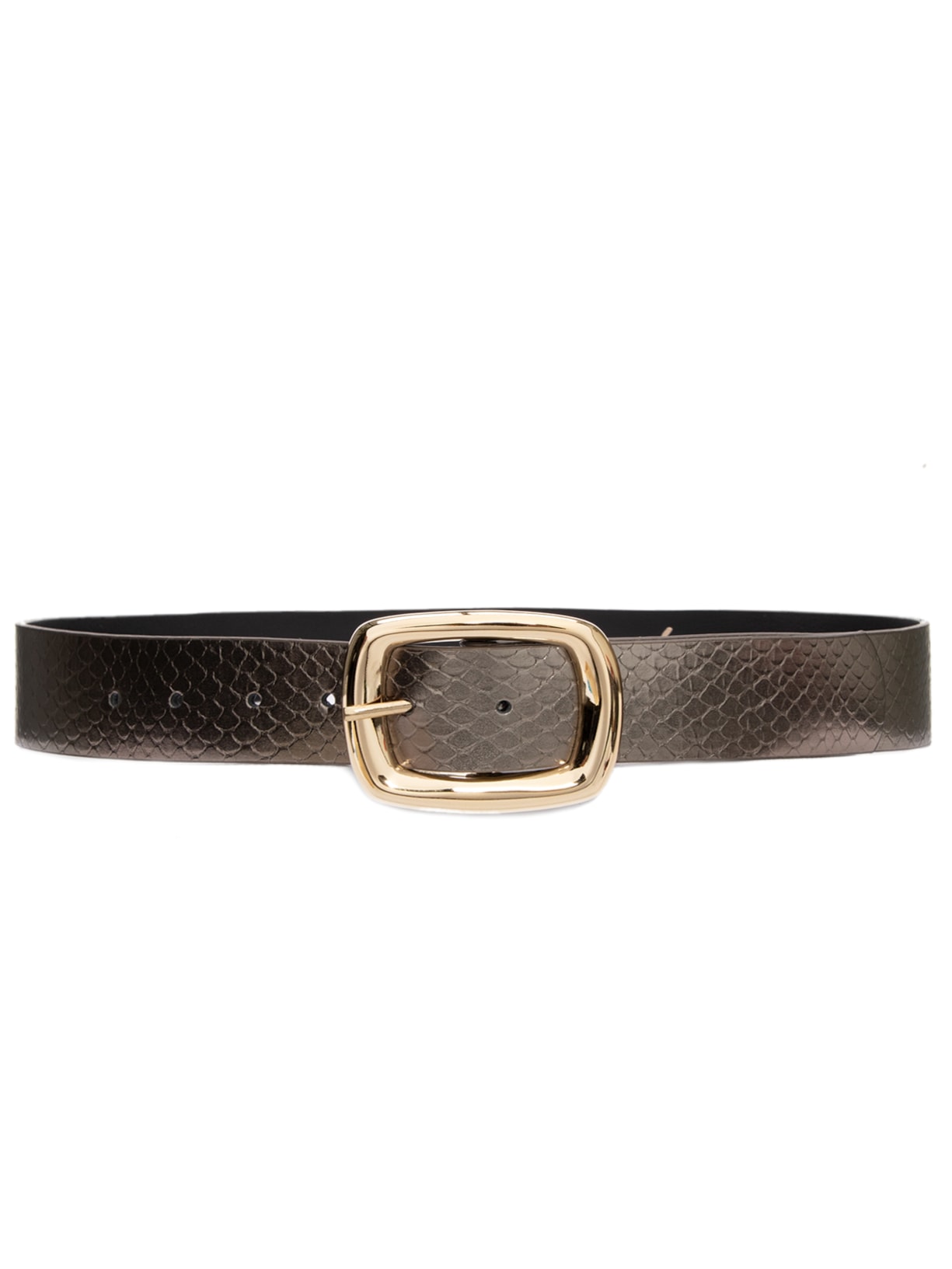 Cinto Feminino Cobra Metal Titanio - Prata