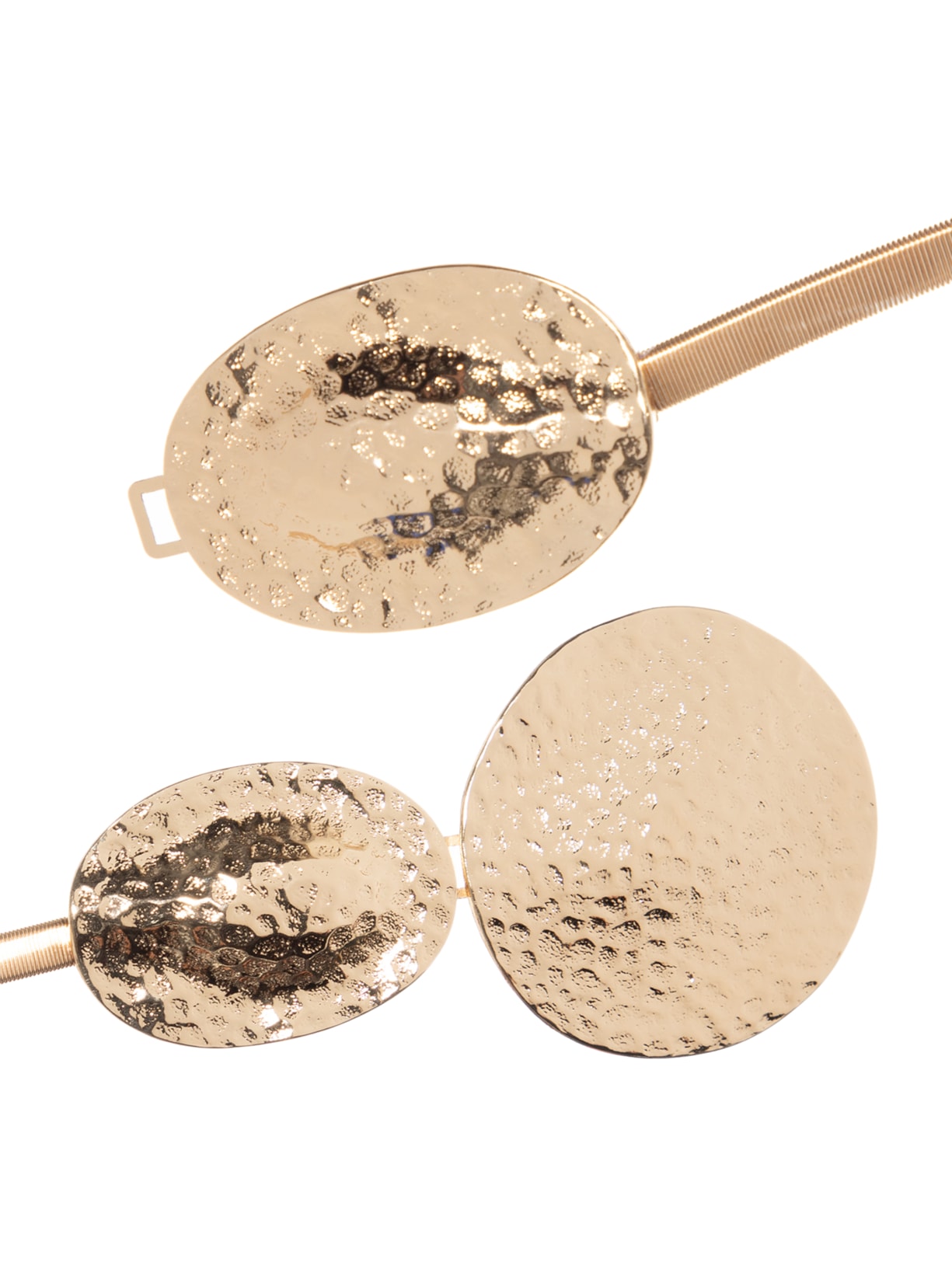 Cinto Feminino Com Detalhe Em Metal Martelado Dourado Market 33