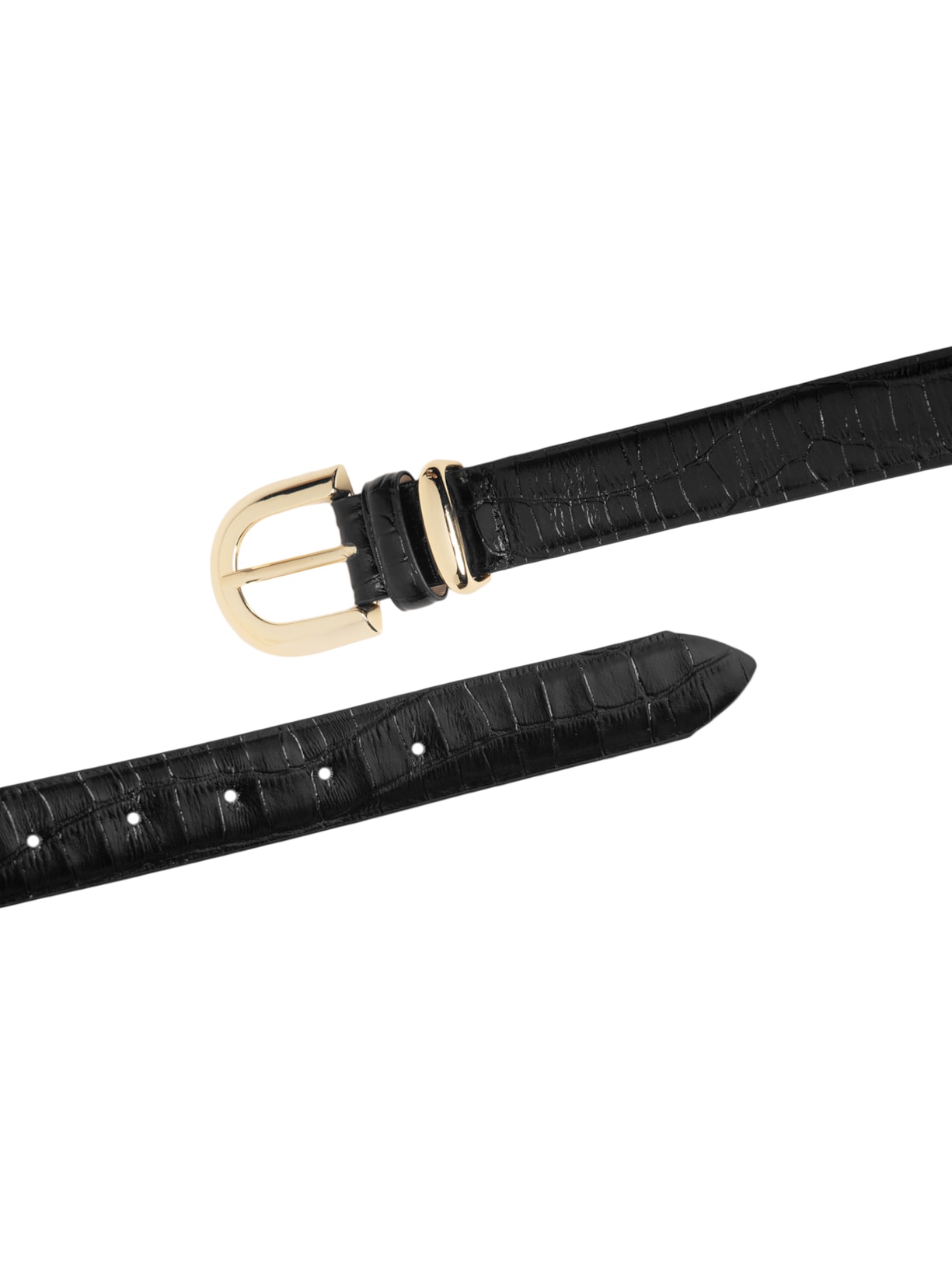 Cinto Feminino Com FIvela De Metal Em Couro Preto '2Essential